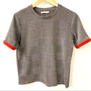 ZARA Gingham Tshirt